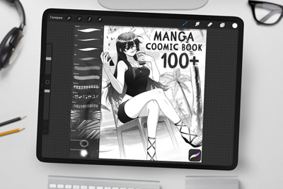 100+ Manga Brushes for Procreate